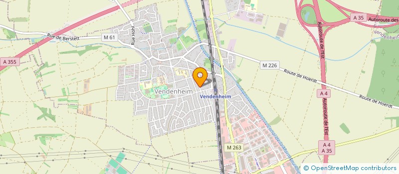 localisation de l'entreprise MONSIEUR ALAIN ANDREOLLI  VENDENHEIM
