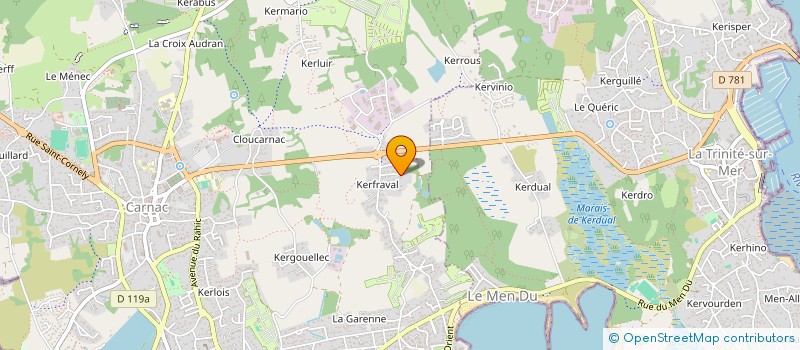 localisation de l'entreprise MONSIEUR ALAIN ANDRIEUX  CARNAC