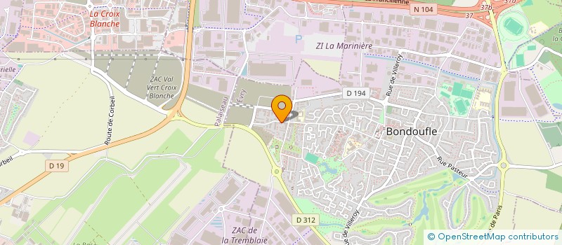 localisation de l'entreprise MONSIEUR ALAIN ANGELON à BONDOUFLE