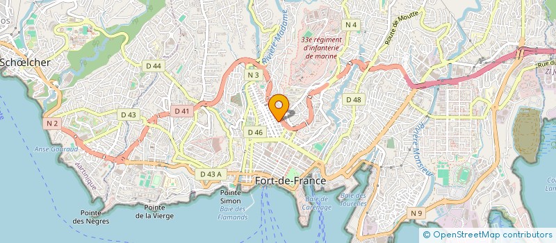 localisation de l'entreprise MONSIEUR ALAIN ANGLIONIN à FORT-DE-FRANCE