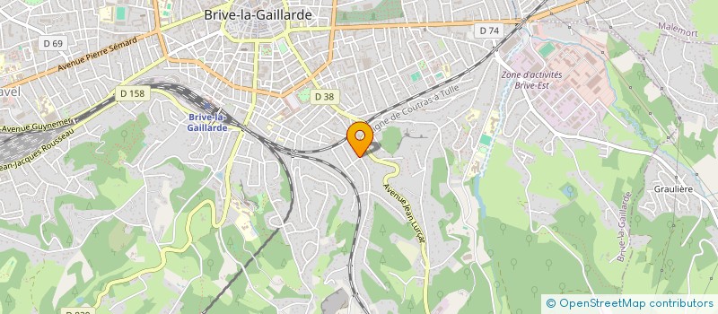 localisation de l'entreprise MONSIEUR ALAIN ANTRAYGUES  BRIVE LA GAILLARDE