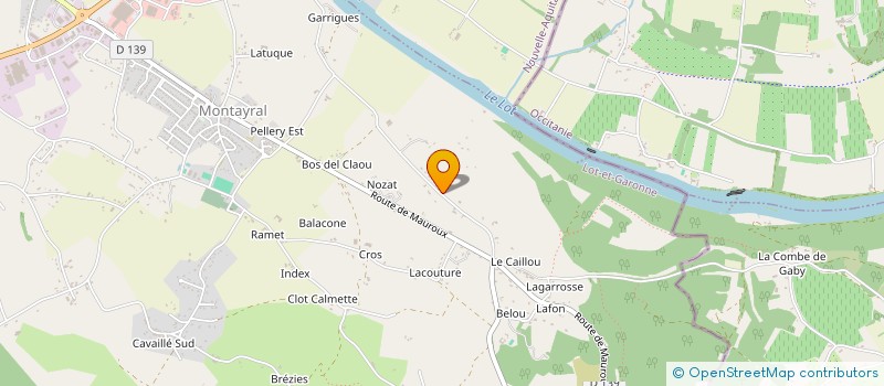 localisation de l'entreprise MONSIEUR ALAIN ARBETE  MONTAYRAL