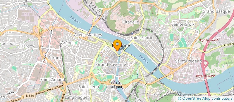 localisation de l'entreprise MONSIEUR ALAIN ARGUINDEGUY à BAYONNE