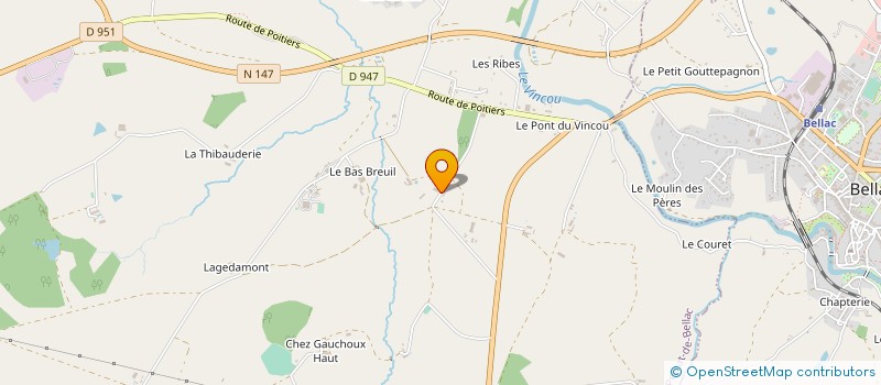 localisation de l'entreprise MONSIEUR ALAIN ARMAND à PEYRAT-DE-BELLAC