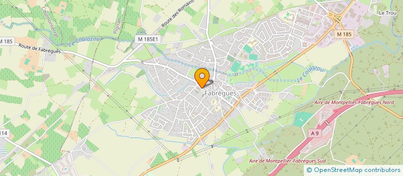 localisation de l'entreprise MONSIEUR ALAIN ARNAL  FABREGUES