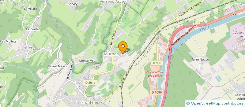 localisation de l'entreprise MONSIEUR ALAIN ARNAUD  TOURNON