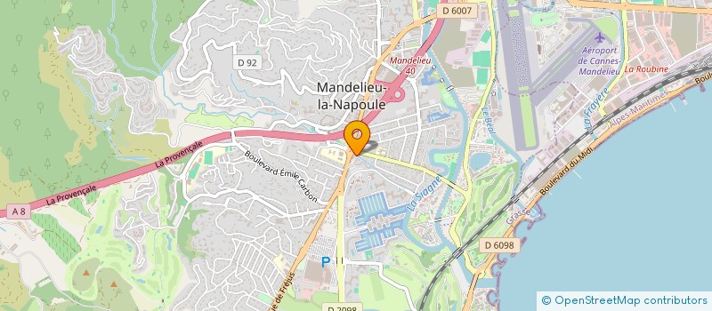 localisation de l'entreprise MONSIEUR ALAIN ASCHBACHER  MANDELIEU-LA-NAPOULE