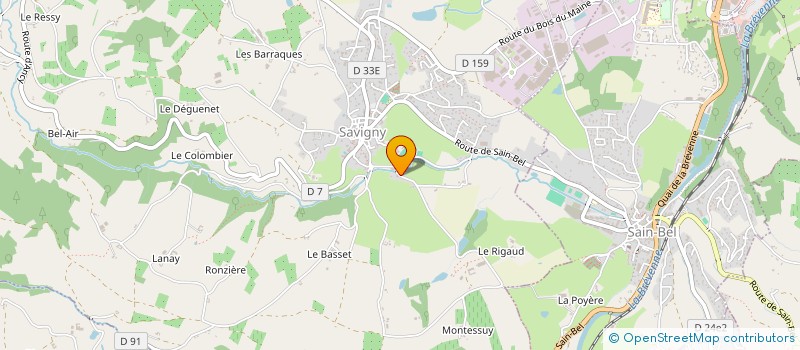 localisation de l'entreprise MONSIEUR ALAIN ASQUIN à SAVIGNY