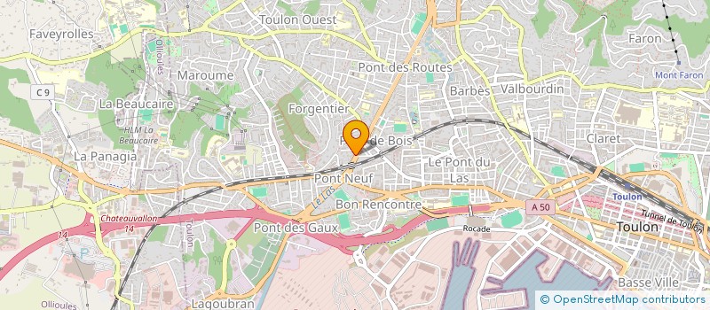 localisation de l'entreprise MONSIEUR ALAIN ATTIA  TOULON