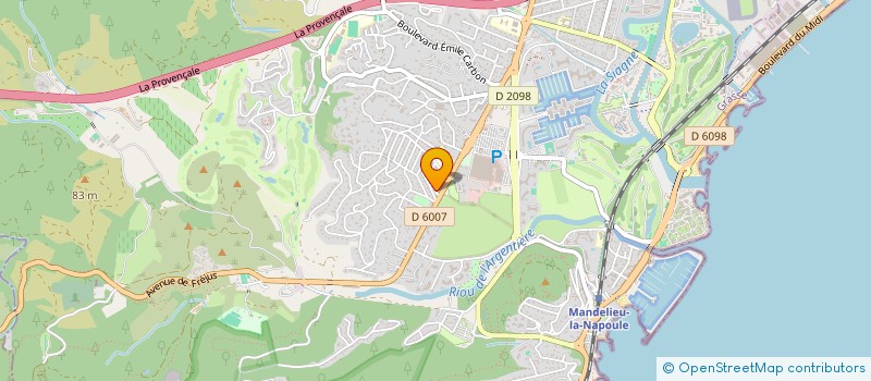 localisation de l'entreprise MONSIEUR ALAIN AUBERT  MANDELIEU-LA-NAPOULE