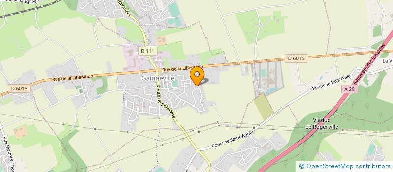 localisation de l'entreprise MONSIEUR ALAIN AUBERT  GAINNEVILLE