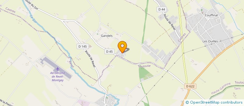 localisation de l'entreprise MONSIEUR ALAIN AUBESQUIER  GARREVAQUES