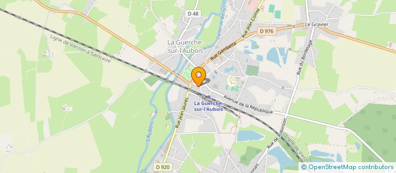 localisation de l'entreprise MONSIEUR ALAIN AUCHERE à LA GUERCHE SUR L'AUBOIS
