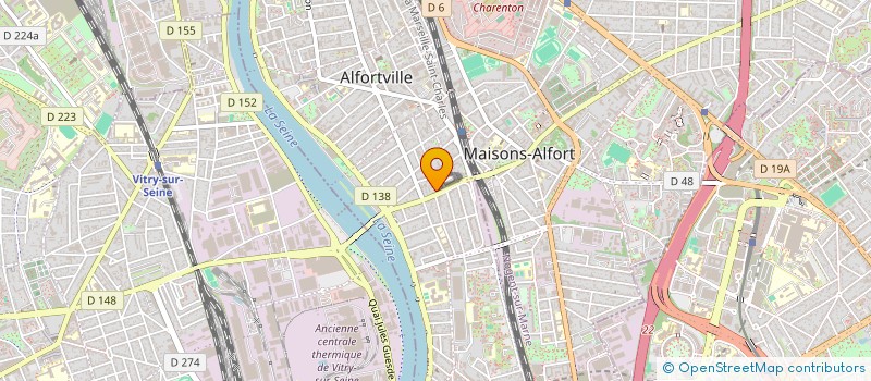 localisation de l'entreprise MONSIEUR ALAIN AUDEBERT à ALFORTVILLE