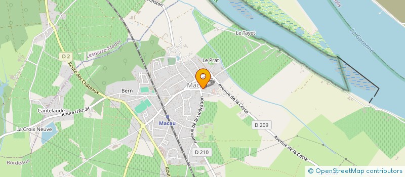 localisation de l'entreprise MONSIEUR ALAIN AUDUBERTEAUD à MACAU