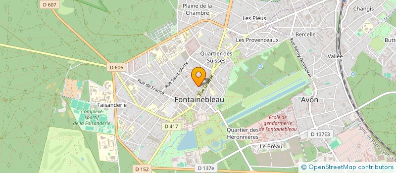 localisation de l'entreprise MONSIEUR ALAIN AUGER à FONTAINEBLEAU
