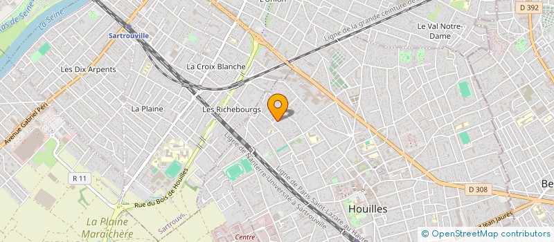 localisation de l'entreprise MONSIEUR ALAIN AULARD  HOUILLES