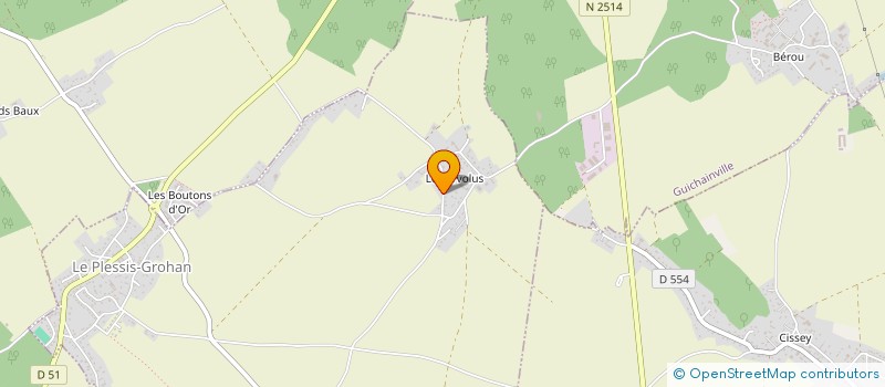 localisation de l'entreprise MONSIEUR ALAIN AUPEE  LE PLESSIS-GROHAN