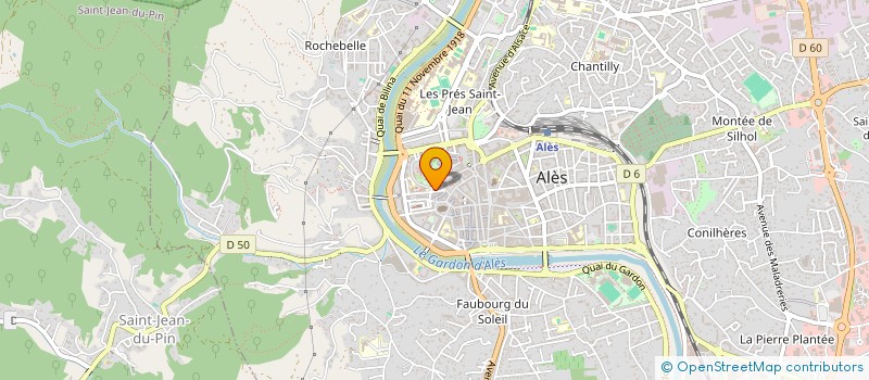 localisation de l'entreprise MONSIEUR ALAIN AURECHE  ALES