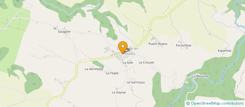 localisation de l'entreprise MONSIEUR ALAIN AVAZERI  AYSSENES