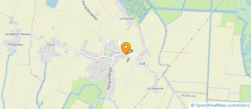 localisation de l'entreprise MONSIEUR ALAIN AVENARD-SANTERRE  DOIX LES FONTAINES