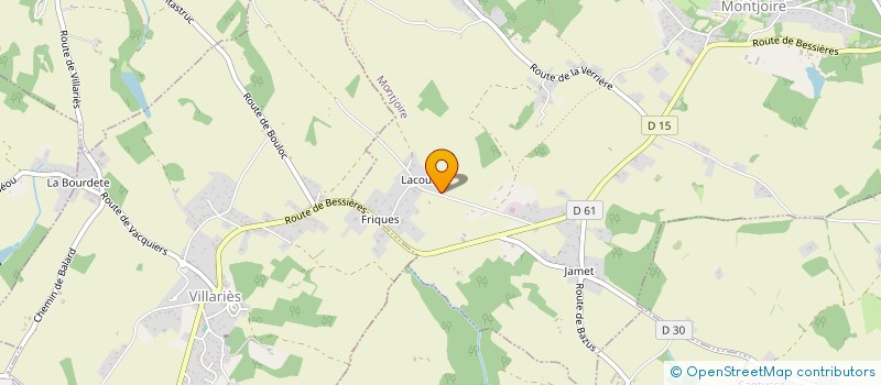 localisation de l'entreprise MONSIEUR ALAIN AYNES  MONTJOIRE