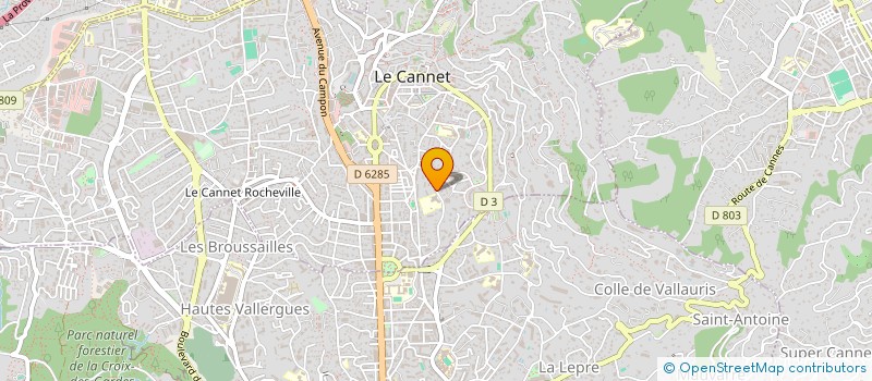 localisation de l'entreprise MONSIEUR ALAIN AZENCOTT  LE CANNET