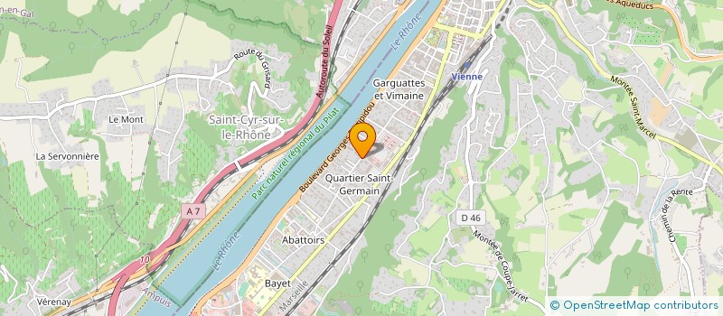 localisation de l'entreprise MONSIEUR ALAIN BACH à VIENNE