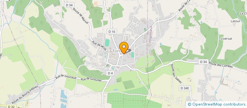 localisation de l'entreprise MONSIEUR ALAIN BACHELERIE  LA FORCE