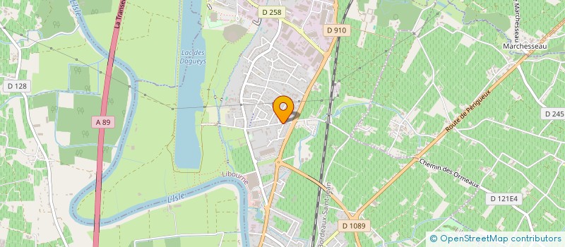 localisation de l'entreprise MONSIEUR ALAIN BADARD  LIBOURNE