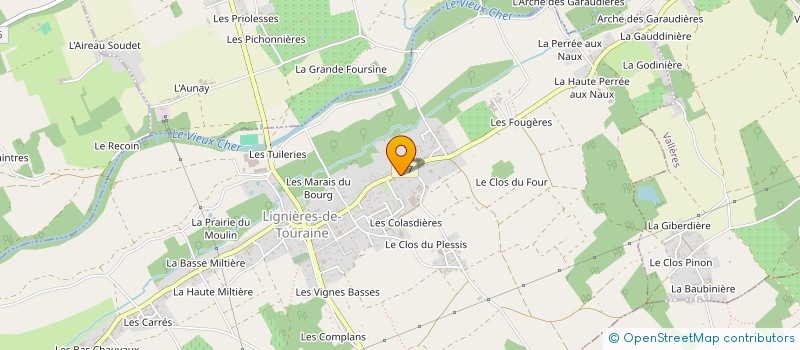 localisation de l'entreprise MONSIEUR ALAIN BADILLER  LIGNIERES-DE-TOURAINE