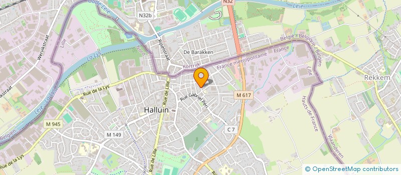 localisation de l'entreprise MONSIEUR ALAIN BAERT à HALLUIN