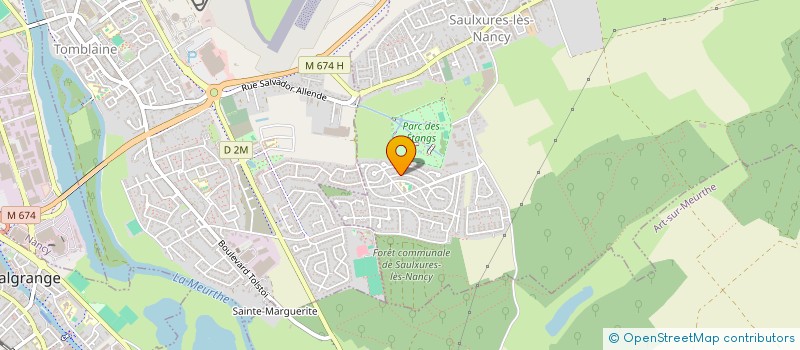 localisation de l'entreprise MONSIEUR ALAIN BAGARD  SAULXURES-LES-NANCY