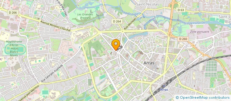 localisation de l'entreprise MONSIEUR ALAIN BAILLART à ARRAS