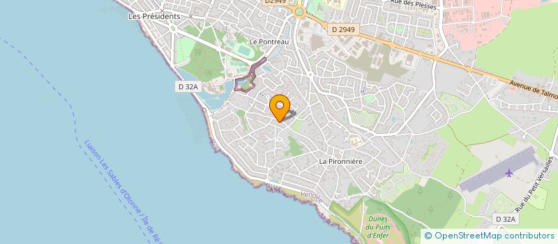 localisation de l'entreprise MONSIEUR ALAIN BAILLEUL à LES SABLES D'OLONNE