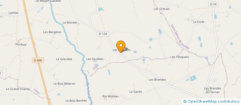 localisation de l'entreprise MONSIEUR ALAIN BAILLON à CLUIS