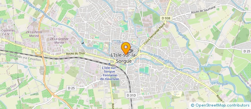 localisation de l'entreprise MONSIEUR ALAIN BALDACCHINO  L'ISLE-SUR-LA-SORGUE