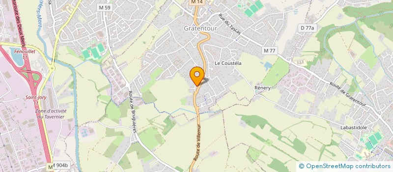 localisation de l'entreprise MONSIEUR ALAIN BALDIBIA  GRATENTOUR