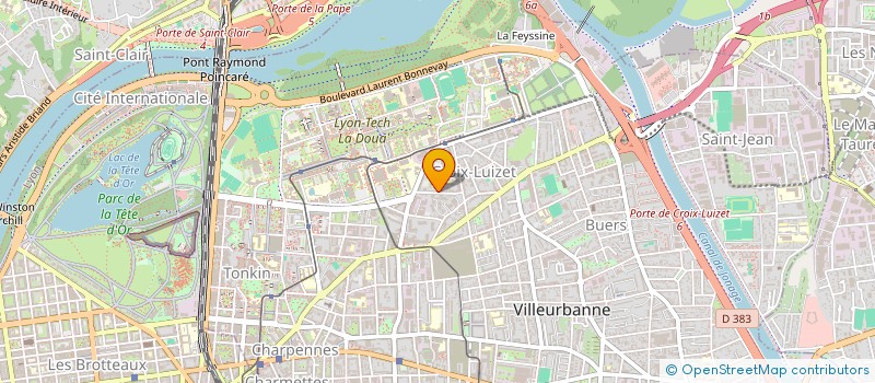 localisation de l'entreprise MONSIEUR ALAIN BALDINO  VILLEURBANNE