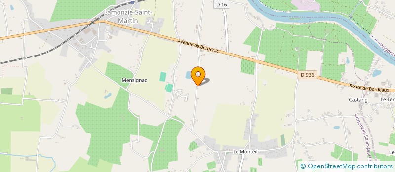 localisation de l'entreprise MONSIEUR ALAIN BALDO  LAMONZIE-SAINT-MARTIN