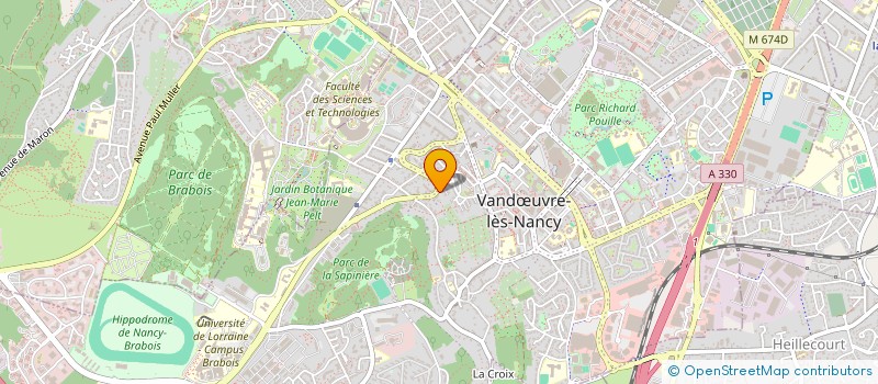 localisation de l'entreprise MONSIEUR ALAIN BALIHAUT-UTARRE  VANDUVRE-LES-NANCY