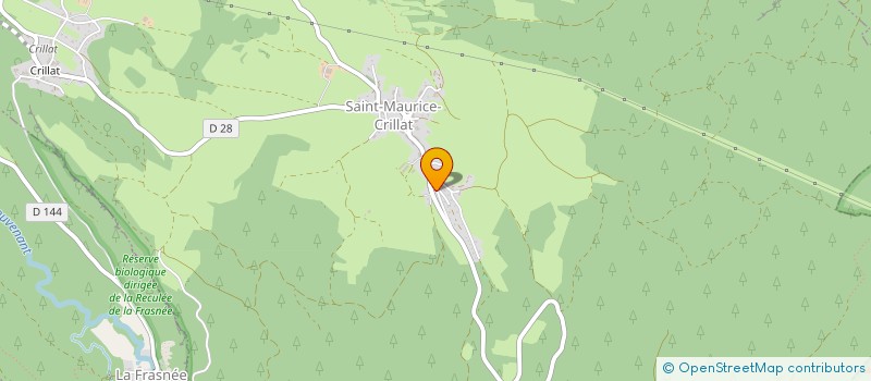 localisation de l'entreprise MONSIEUR ALAIN BANDERIER  SAINT-MAURICE-CRILLAT