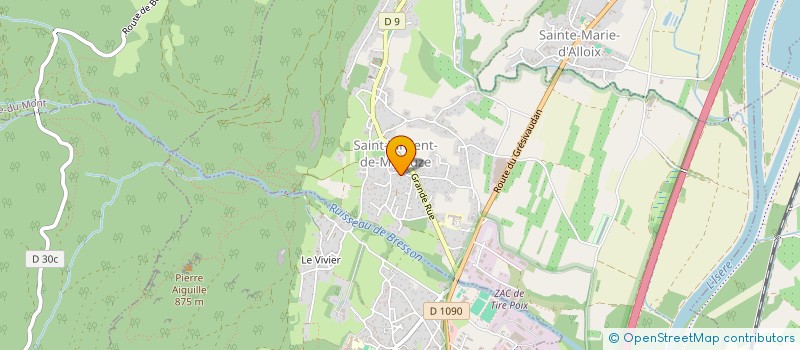 localisation de l'entreprise MONSIEUR ALAIN BANDET  SAINT-VINCENT-DE-MERCUZE