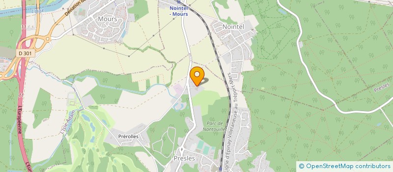 localisation de l'entreprise MONSIEUR ALAIN BANNEEL  PRESLES