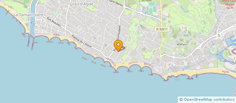 localisation de l'entreprise MONSIEUR ALAIN BANO  AGDE