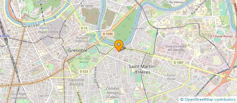 localisation de l'entreprise MONSIEUR ALAIN BAPTISTA  RIVES