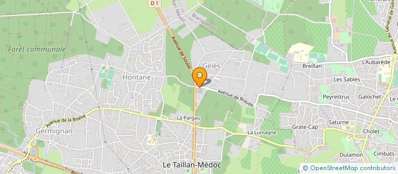 localisation de l'entreprise MONSIEUR ALAIN BAQUEY à LE TAILLAN-MEDOC