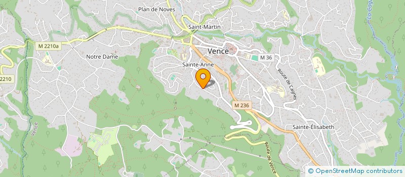 localisation de l'entreprise MONSIEUR ALAIN BARANGER à VENCE