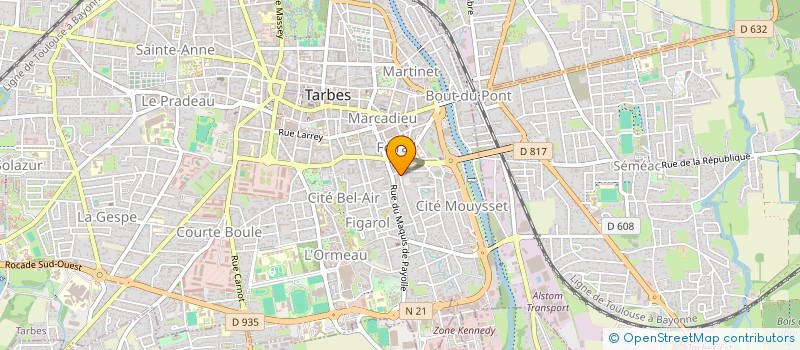 localisation de l'entreprise MONSIEUR ALAIN BARAT à TARBES
