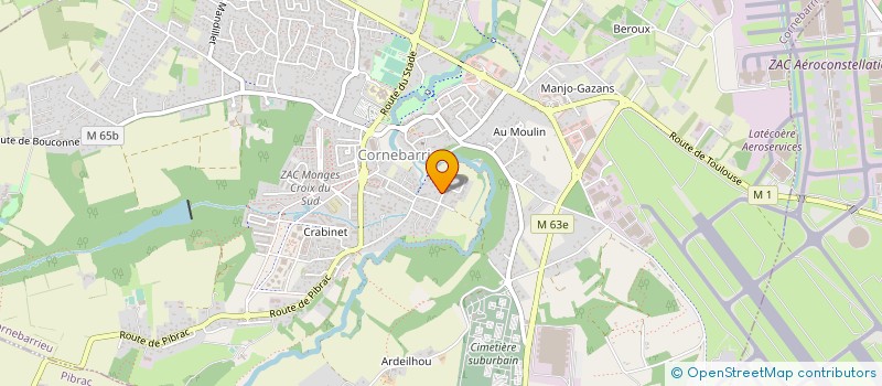 localisation de l'entreprise MONSIEUR ALAIN BARBADILLO  CORNEBARRIEU